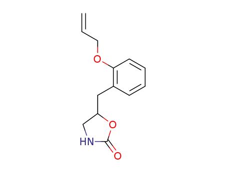 Molecular Structure of 62826-13-5 (5-[2-(prop-2-en-1-yloxy)benzyl]-1,3-oxazolidin-2-one)