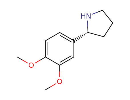 Molecular Structure of 367281-00-3 (2-(3,4-DIMETHOXY-PHENYL)-PYRROLIDINE)