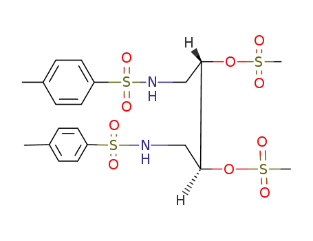 Molecular Structure of 27511-35-9 ((2S,3S)-1,4-bis{[(4-methylphenyl)sulfonyl]amino}butane-2,3-diyl dimethanesulfonate)