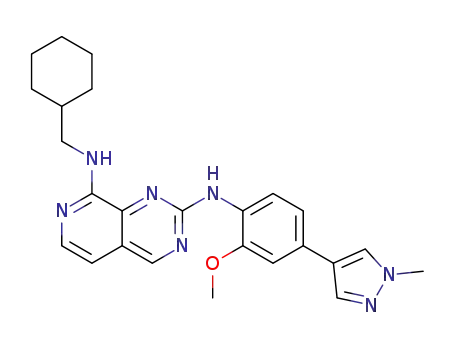 N<sup>8</sup>-cyclohexylmethyl-N<sup>2</sup>-(2-methoxy-4-(1-methyl-1H-pyrazol-4-yl)phenyl)pyrido[3,4-d]pyrimidine-2,8-diamine