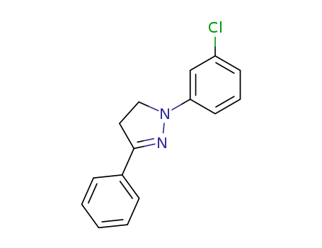 Molecular Structure of 2535-63-9 (1H-Pyrazole,1-(3-chlorophenyl)-4,5-dihydro-3-phenyl-)