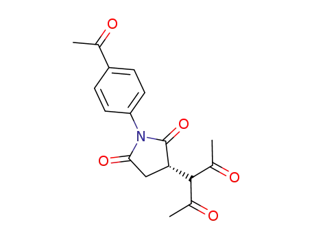 1-(4-acetylphenyl)-3-(2,4-dioxopentan-3-yl)pyrrolidine-2,5-dione