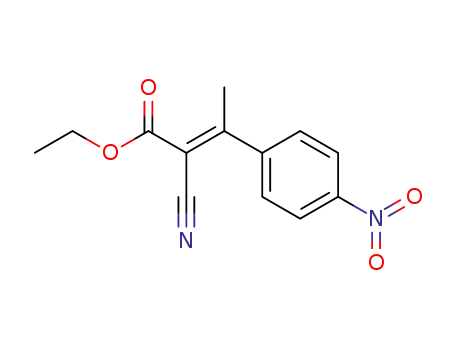 2-Propenoic acid, 2-cyano-3-methyl-3-(4-nitrophenyl)-, ethyl ester, (E)-