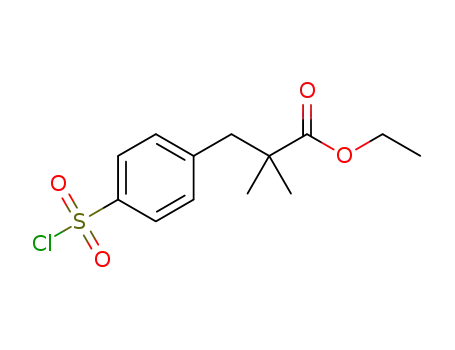 에틸 2,2-디메틸-3-(4-클로로술포닐페닐)프로피오네이트