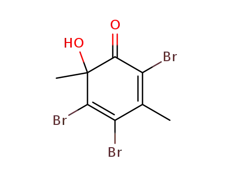 2,4,5-tribromo-6-hydroxy-3,6-dimethyl-cyclohexa-2,4-dienone