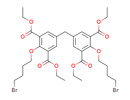 1,3-Benzenedicarboxylic acid, 5,5'-methylenebis[2-(4-bromobutoxy)-,
tetraethyl ester