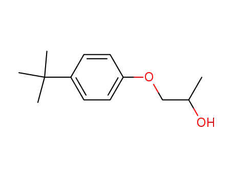 Molecular Structure of 2416-30-0 (1-[4-(1,1-Dimethylethyl)phenoxy]-2-propanol)