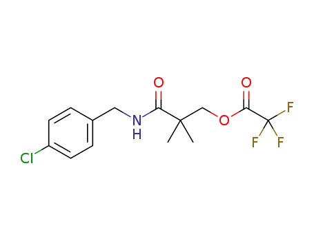 3-(4-chlorobenzylamino)-2,2-dimethyl-3-oxopropyl 2,2,2-trifluoroacetate