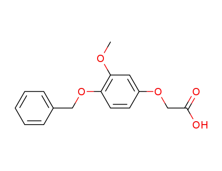 Molecular Structure of 34921-54-5 (Acetic acid, [3-methoxy-4-(phenylmethoxy)phenoxy]-)