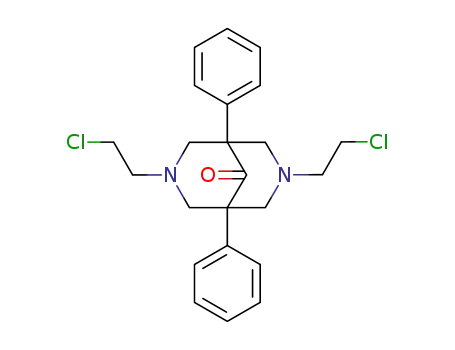 1,5-diphenyl-3,7-di(2-chloroethyl)-3,7-diazabicyclo<3.3.1>nonan-9-one