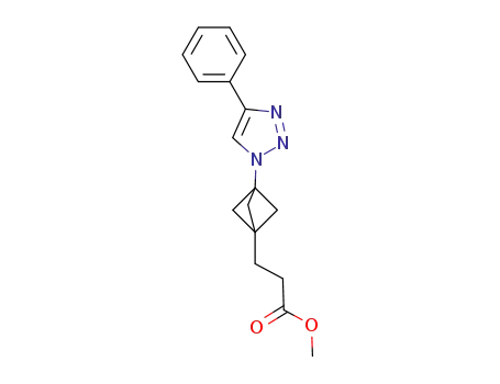 methyl 3-(3-(4-phenyl-1H-1,2,3-triazol-1-yl)bicyclo[1.1.1]pentan-1-yl)propanoate