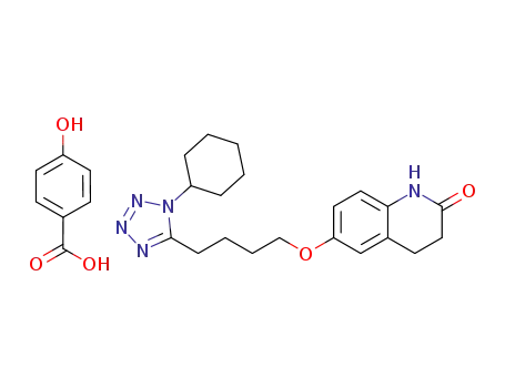 Molecular Structure of 1352614-13-1 (cilostazol 4-hydroxybenzoic acid)