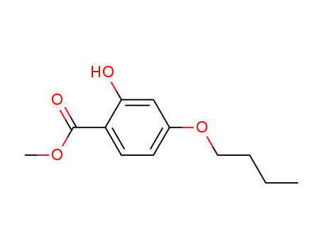 Molecular Structure of 86840-96-2 (2-Hydroxy-4-n-butoxybenzoesaeuremethylester)