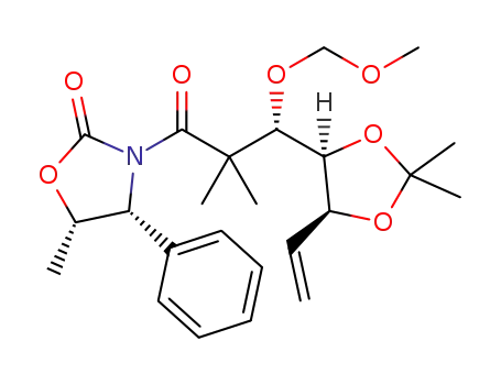 (4R,5S)-3-((S)-3-((4S,5S)-2,2-dimethyl-5-vinyl-1,3-dioxolan-4-yl)-3-(methoxymethoxy)-2,2-dimethylpropanoyl)-5-methyl-4-phenyloxazolidin-2-one