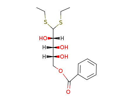 D-Arabinose,diethyl dithioacetal, 5-benzoate (9CI)