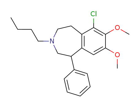 3-n-butyl-6-chloro-7,8-dimethoxy-1-phenyl-2,3,4,5-tetrahydro-1H-3-benzazepine