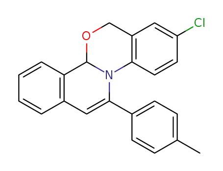 8-chloro-12-(p-tolyl)-4b,6-dihydrobenzo[4,5][1,3]oxazino[2,3-a]isoquinoline