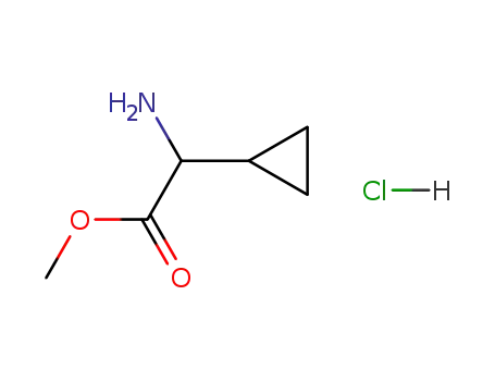 Molecular Structure of 535936-86-8 (methyl-2-amino-2-cyclopropyla cetate hydrochloride)