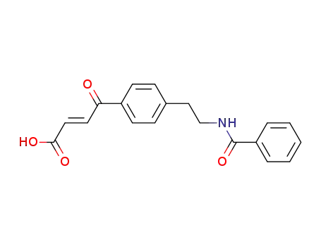 Molecular Structure of 122399-74-0 (3-<4-(2-benzoylaminoethyl)benzoyl>acrylic acid)