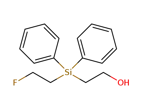 Molecular Structure of 1577213-46-7 (2-((2-fluoroethyl)diphenylsilyl)ethanol)