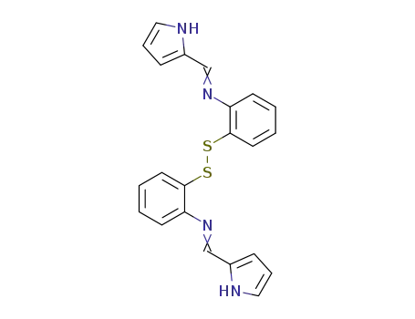 Molecular Structure of 132029-03-9 (di(pyrrol-2-ylmethylenyl(2-aminophenyl))disulfide)