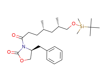 (4S)-4-benzyl-3-((4S,6S)-7-[1-(tert-butyl)-1,1-dimethylsilyl]oxy-4,6-dimethylheptanoyl)-1,3-oxazolan-2-one