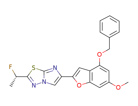 (S)-6-(4-(benzyloxy)-6-methoxybenzofuran-2-yl)-2-(1-fluoroethyl)imidazo[2,1-b][1,3,4]thiadiazole