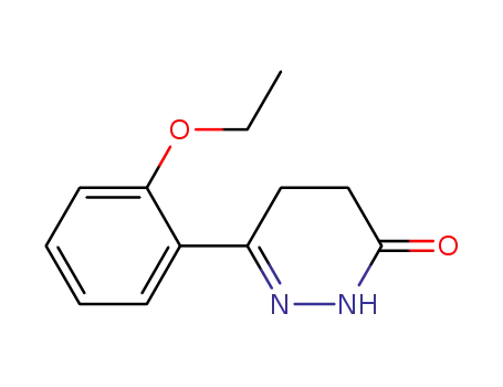 Molecular Structure of 39496-66-7 (3(2H)-Pyridazinone, 6-(2-ethoxyphenyl)-4,5-dihydro-)