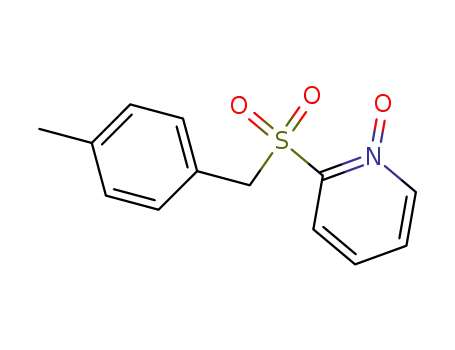 Molecular Structure of 62381-73-1 (Pyridine, 2-[[(4-methylphenyl)methyl]sulfonyl]-, 1-oxide)