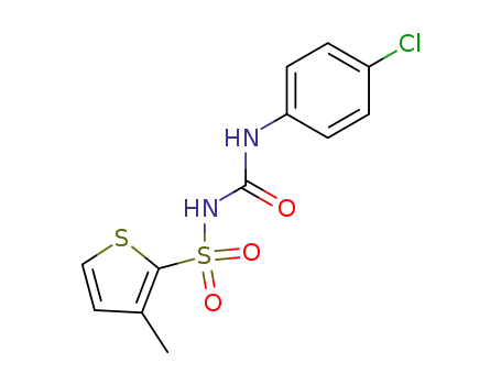 2-Thiophenesulfonamide,
N-[[(4-chlorophenyl)amino]carbonyl]-3-methyl-