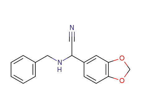 benzo[1,3]dioxol-5-yl-benzylamino-acetonitrile