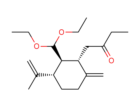 1-((1S,2R,3S)-2-(diethoxymethyl)-6-methylene-3-(prop-1-en-2-yl)cyclohexyl)butan-2-one