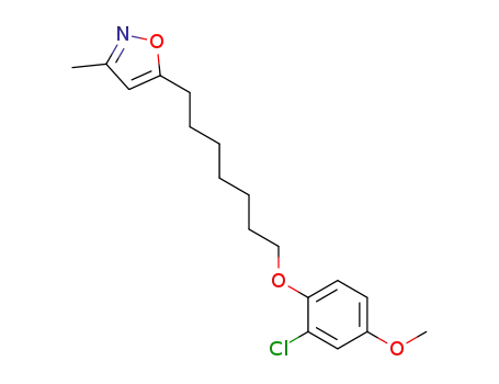 Isoxazole, 5-(7-(2-chloro-4-methoxyphenoxy)heptyl)-3-methyl-