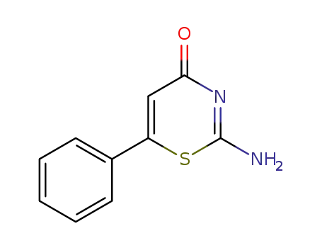 Molecular Structure of 20621-86-7 (4H-1,3-Thiazin-4-one, 2-amino-6-phenyl-)