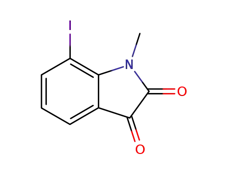 Molecular Structure of 906660-36-4 (7-iodo-1H-indole-2,3-dione)