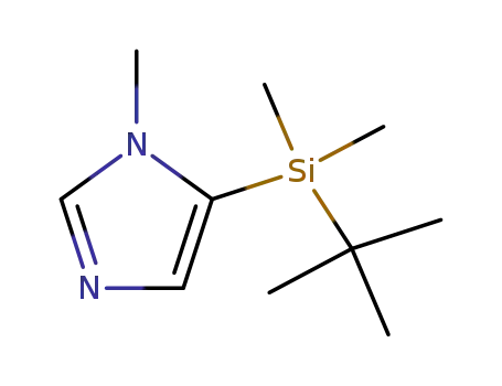 Molecular Structure of 152120-66-6 (5-(TERT-BUTYLDIMETHYLSILYL)-1-METHYL-1H&)