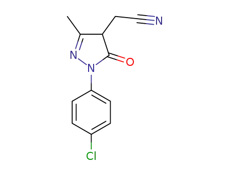 2-(1-(4-chlorophenyl)-3-methyl-5-oxo-4,5-dihydro-1H-pyrazol-4-yl) acetonitrile