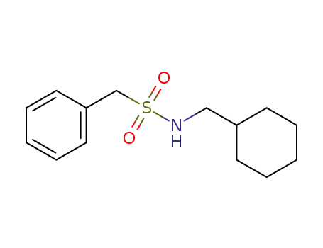 Molecular Structure of 885373-76-2 (N-(cyclohexylmethyl)-1-phenylmethanesulfonamide)