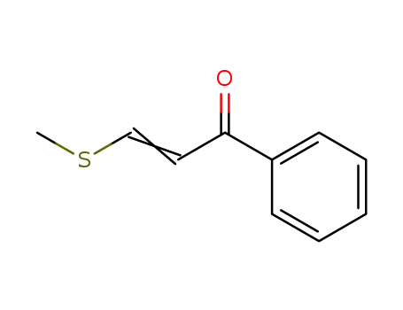 Molecular Structure of 19063-70-8 (2-Propen-1-one, 3-(methylthio)-1-phenyl-)