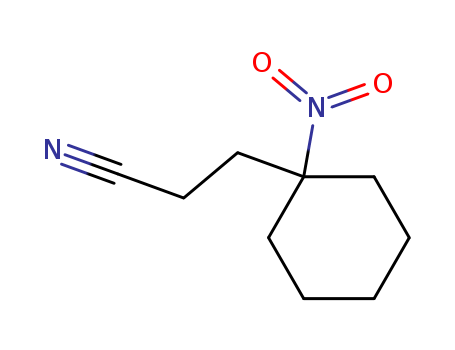 3-(1-nitrocyclohexyl)propanenitrile cas  6972-66-3