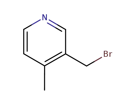 Molecular Structure of 120277-12-5 (3-(BROMOMETHYL)-4-METHYLPYRIDINE)