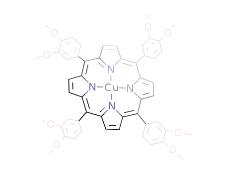 tetra(3,4-di(hydroxymethyl)phenyl)porphyrine, copper complex
