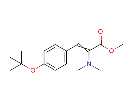 Molecular Structure of 1431505-83-7 ((E/Z)-methyl 3-(4-tert-butoxyphenyl)-2-dimethylaminoacrylate)