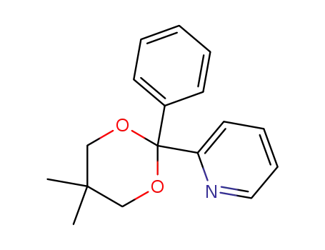 Molecular Structure of 13581-35-6 (2-(5,5-dimethyl-2-phenyl-[1,3]dioxan-2-yl)-pyridine)