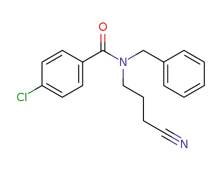 N-(p-chloro)benzoyl-4-benzylaminobutyronitrile