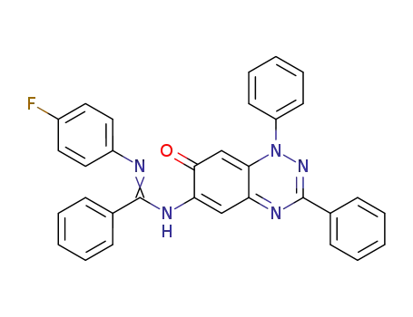 N′-(4-fluorophenyl)-N-(1,7-dihydro-7-oxo-1,3-diphenylbenzo[e][1,2,4]triazin-6-yl)benzimidamide