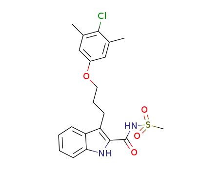 3-(3-(4-chloro-3,5-dimethylphenoxy)propyl)-N-(methylsulfonyl)-1H-indole-2-carboxamide
