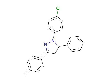 1-(4-chlorophenyl)-3-(4-methylphenyl)-5-phenyl-4,5-dihydropyrazole