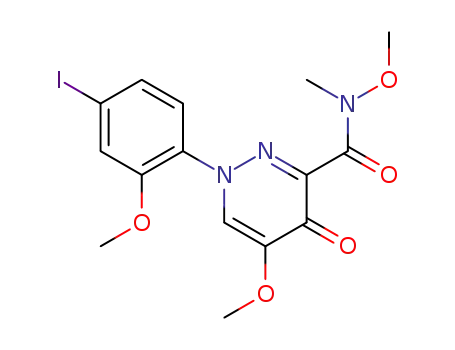 1-(4-iodo-2-methoxyphenyl)-N,5-dimethoxy-N-methyl-4-oxo-1,4-dihydropyridazine-3-carboxamide