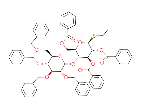ethyl 2,3,6-tri-O-benzoyl-4-O-(2,3,4,6-tetra-O-benzyl-α-D-glucopyranosyl)-1-thio-β-D-glucopyranoside